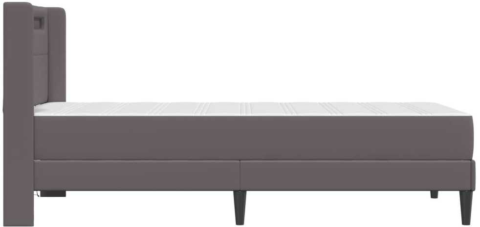 Čiužinys Lovos rėmas su čiužiniu Pilka 80 x 200 cm Dirbtinė oda