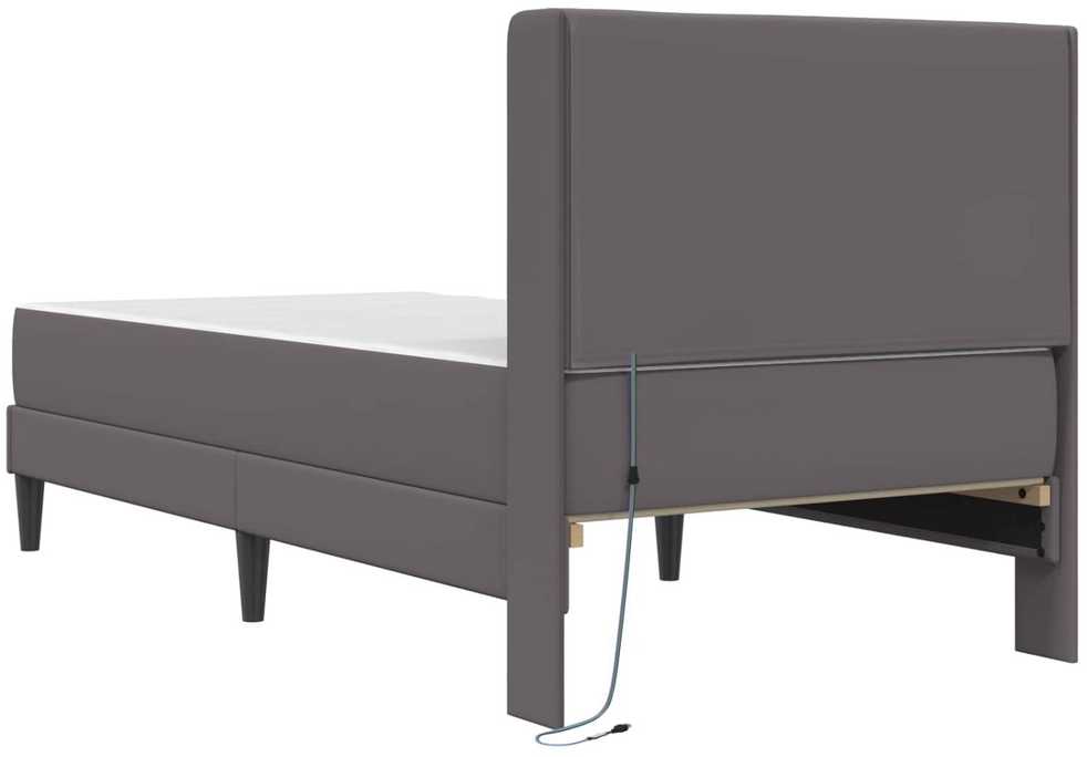 Čiužinys Lovos rėmas su čiužiniu Pilka 80 x 200 cm Dirbtinė oda