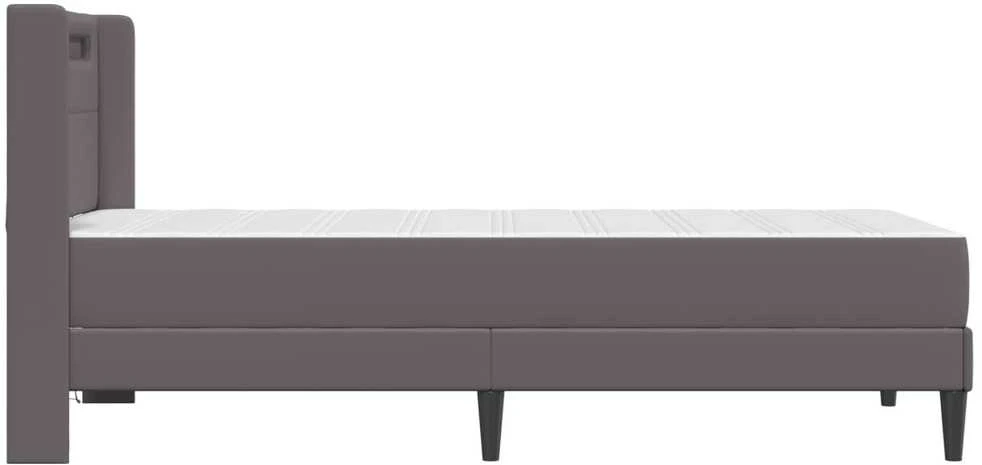 Čiužinys Lovos rėmas su čiužiniu Pilka 90 x 200 cm Dirbtinė oda