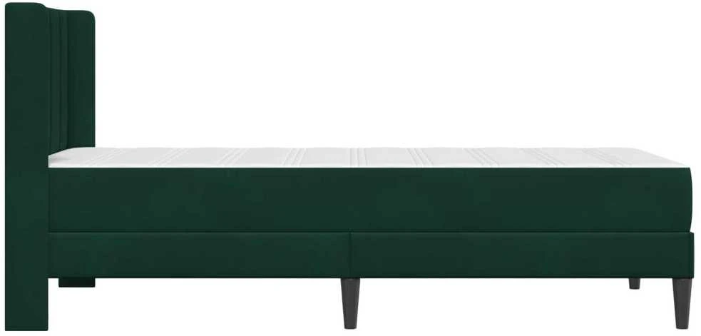 Čiužinys Lovos rėmas su čiužiniu Tamsiai žalia 90 x 200 cm Aksomas
