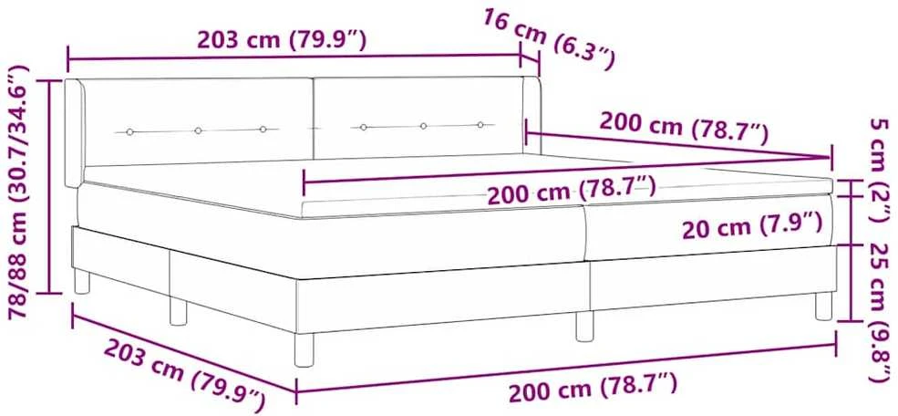 Kiemas lova su galvūgalio Juodas 200 x 200 cm Aksomas