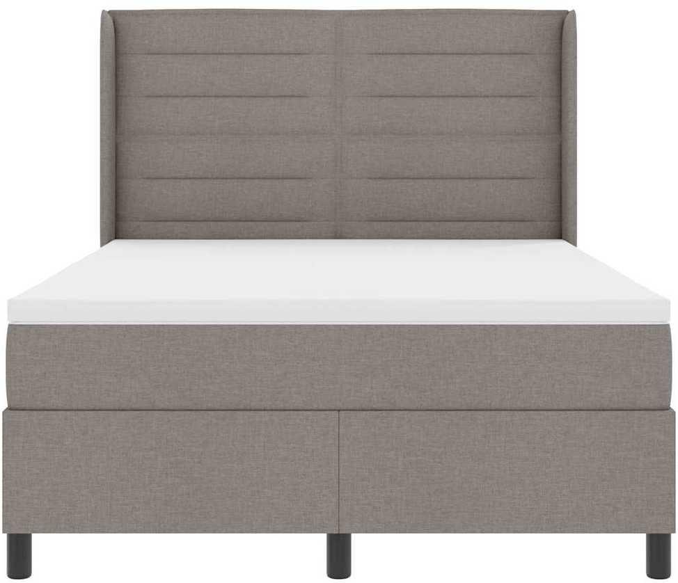 LED Čiužinio Lova su čiužiniu Taupe 160 x 200 cm audinys