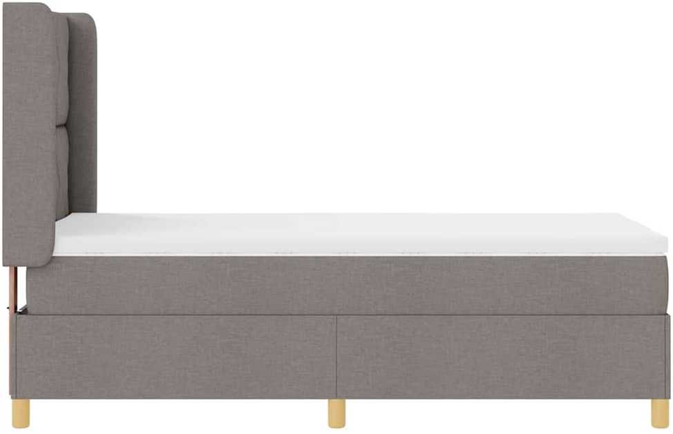 Kiemas lova su LED juostelėmis Tortora 90 x 190 cm audinys