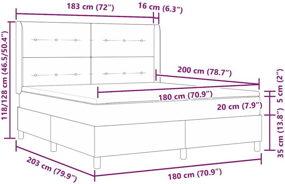 Kiemas lova su pagalve Kreminė 200 x 180 cm audinys