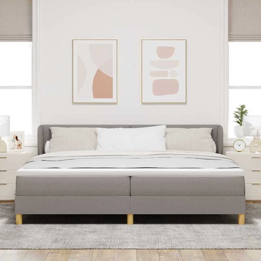 Kiemas lova su galvūgalio Tortora 200 x 200 cm audinys
