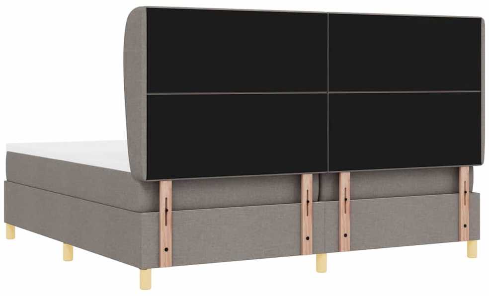 Kiemas lova su galvūgalio Taupe 200 x 200 cm audinys
