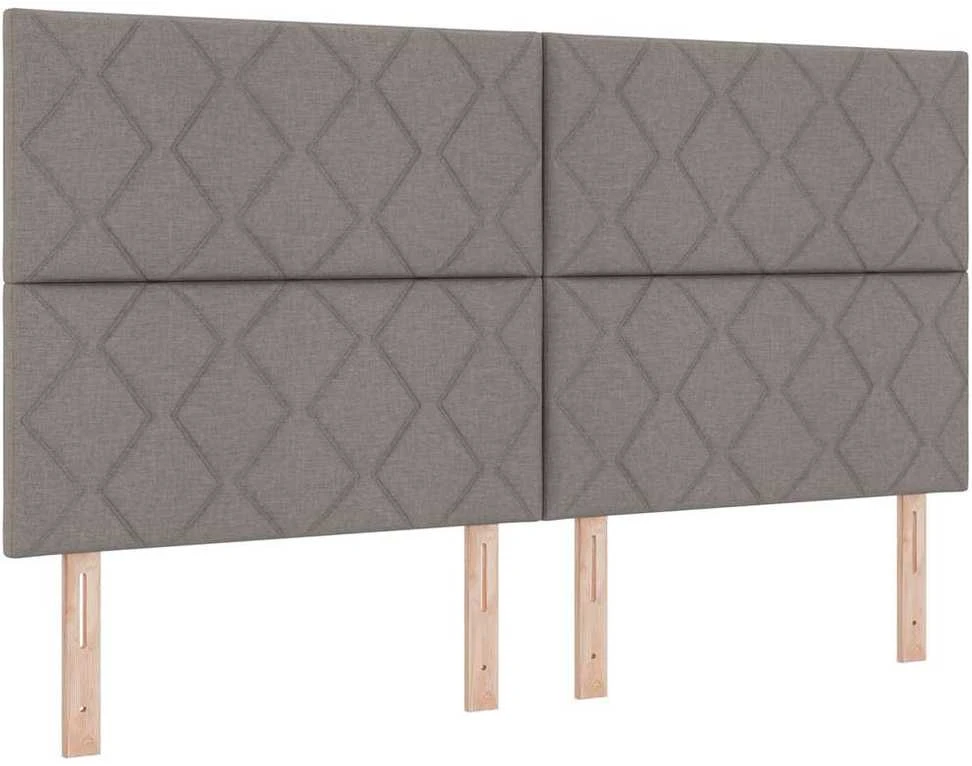 Kiemas lova su LED juostelėmis Tortora 180 x 200 cm audinys