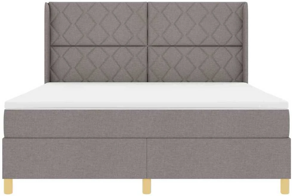 Kiemas lova su LED juostelėmis Tortora 180 x 200 cm audinys