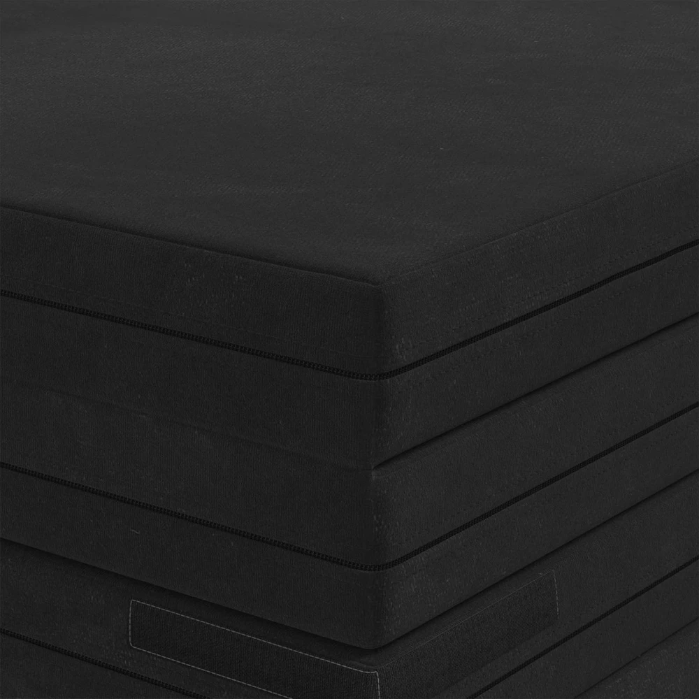 Čiužinys Sulankstomas Sofos Lova 140 x 67 x 15 cm Juoda