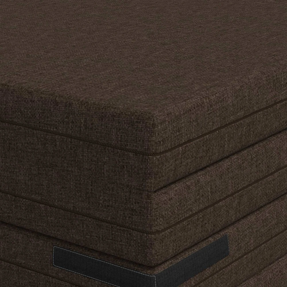 Čiužinys Sulankstomas Sofos Lova 140 x 67 x 15 cm Taupe
