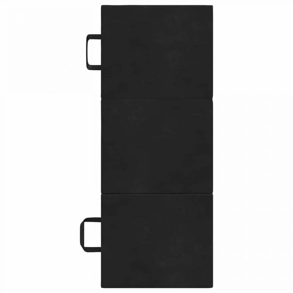 Čiužinys Sulankstomas Sofos Lova 90 x 67 x 45 cm Juoda