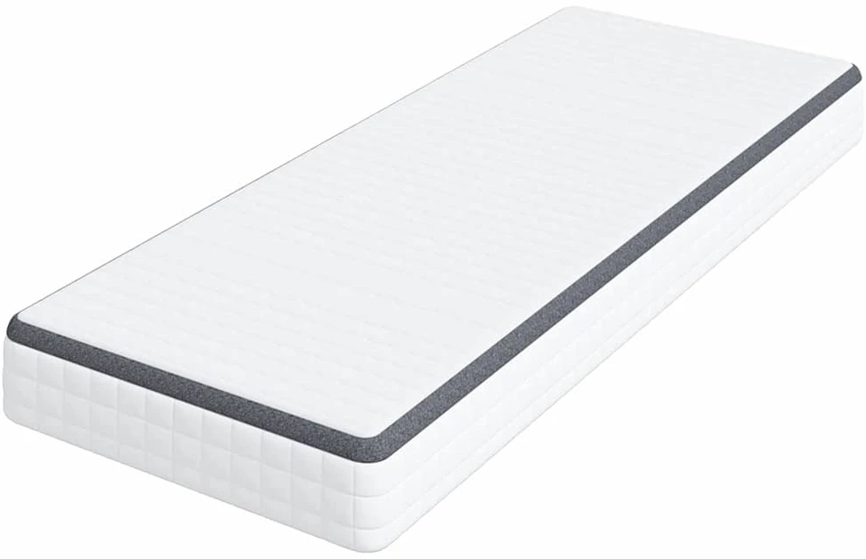 Čiužinys Vidutinio minkštumo 80 x 200 cm Balta ir pilka