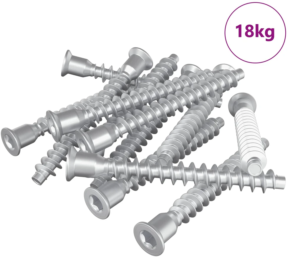 Confirmat varžtai 2100 vnt. Sidabrinė Metalas