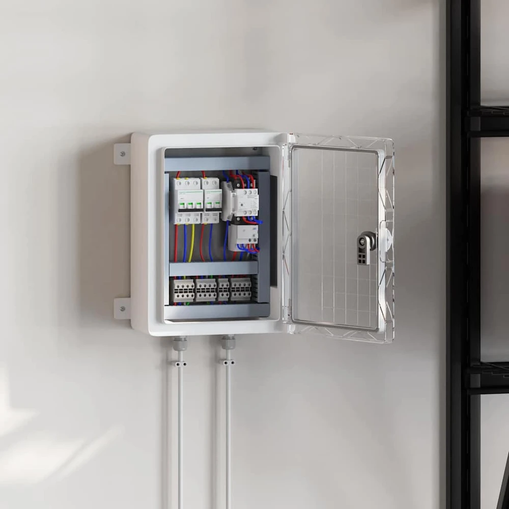 Control Cabinet Pilka 32 x 15 x 35 cm ABS plastikas