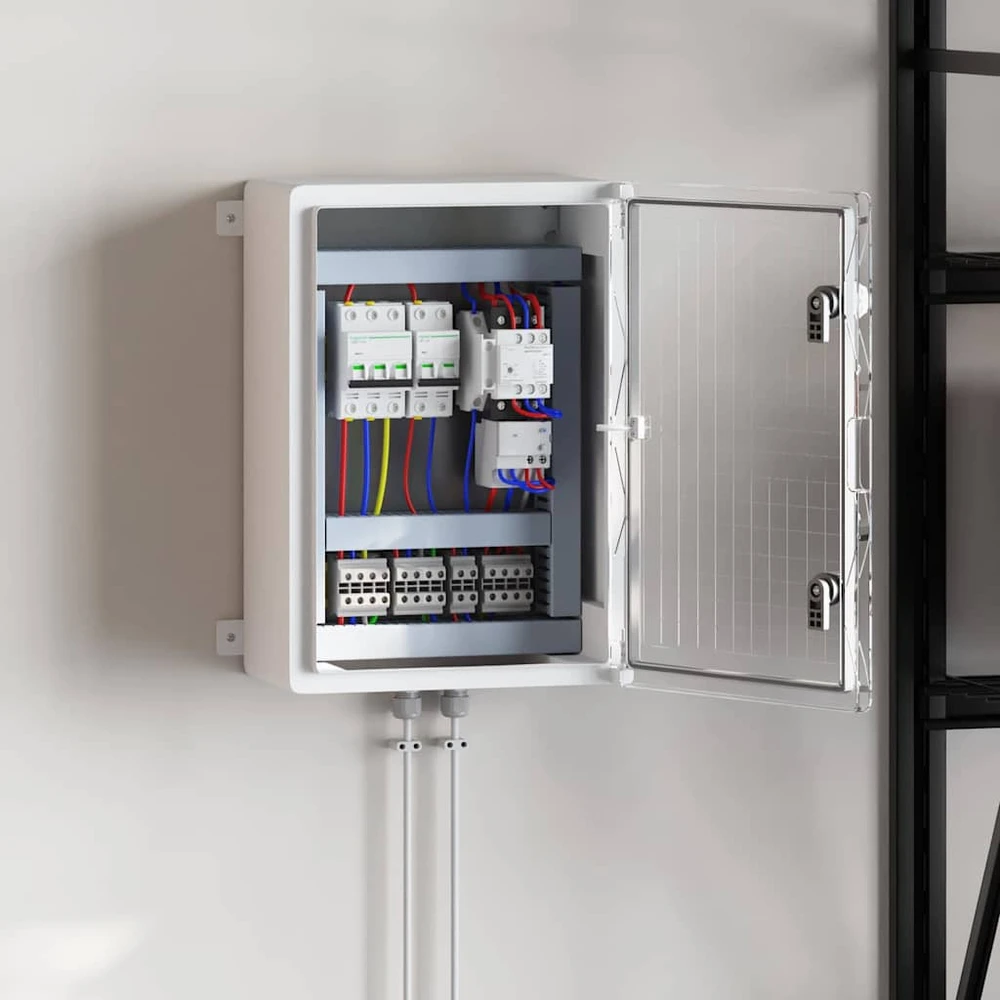 Control Cabinet Pilka 42 x 19,5 x 50 cm ABS plastikas
