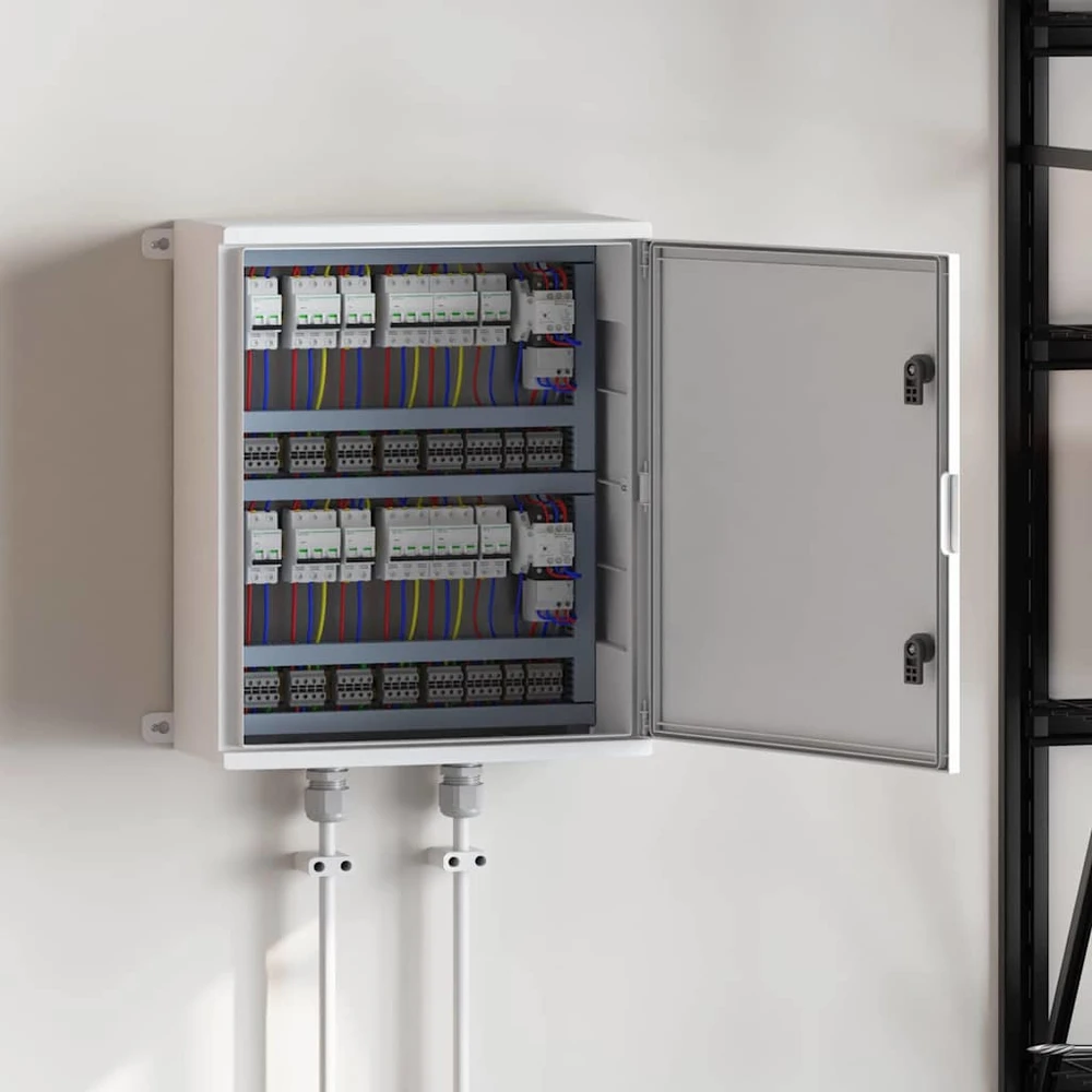 Control Cabinet Pilka 57 x 23 x 60 cm ABS plastikas