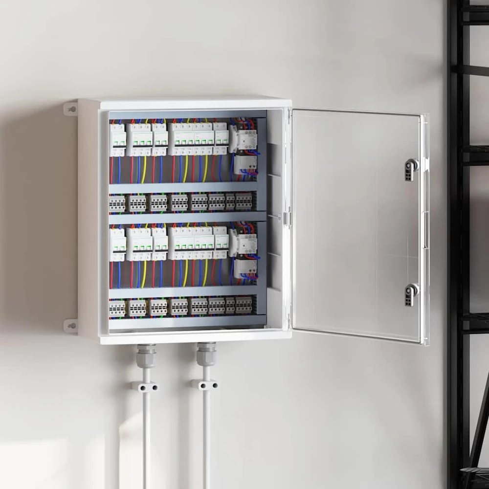 Control Cabinet Pilka 57 x 23 x 60 cm ABS plastikas