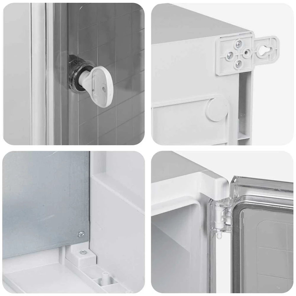 Control Cabinet Pilka 57 x 23 x 60 cm ABS plastikas