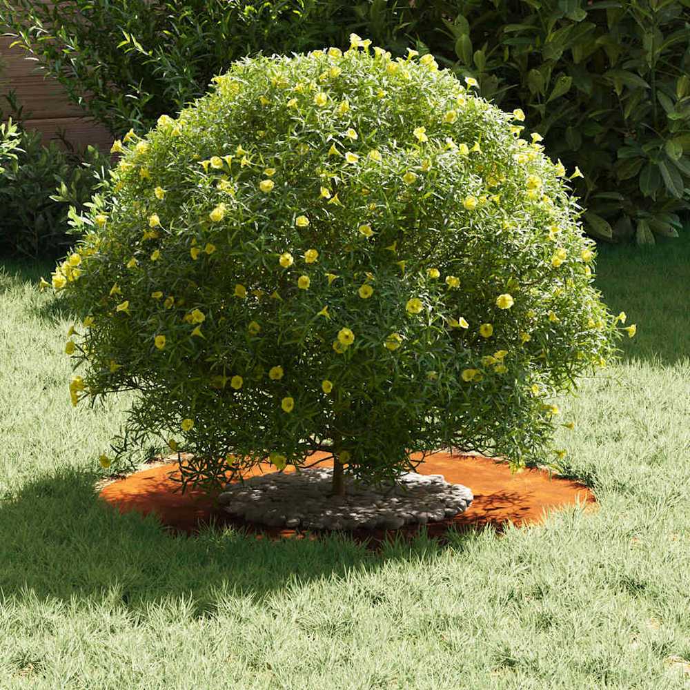 tinkamas plokštiems medžio žiedams 5 vnt. Rūdijanti Ø30/60 cm