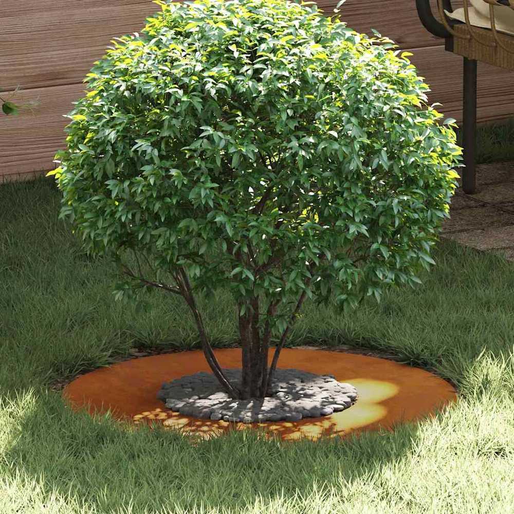 tinkamas plokštiems medžio žiedams 5 vnt. Rūdijanti Ø30/60 cm