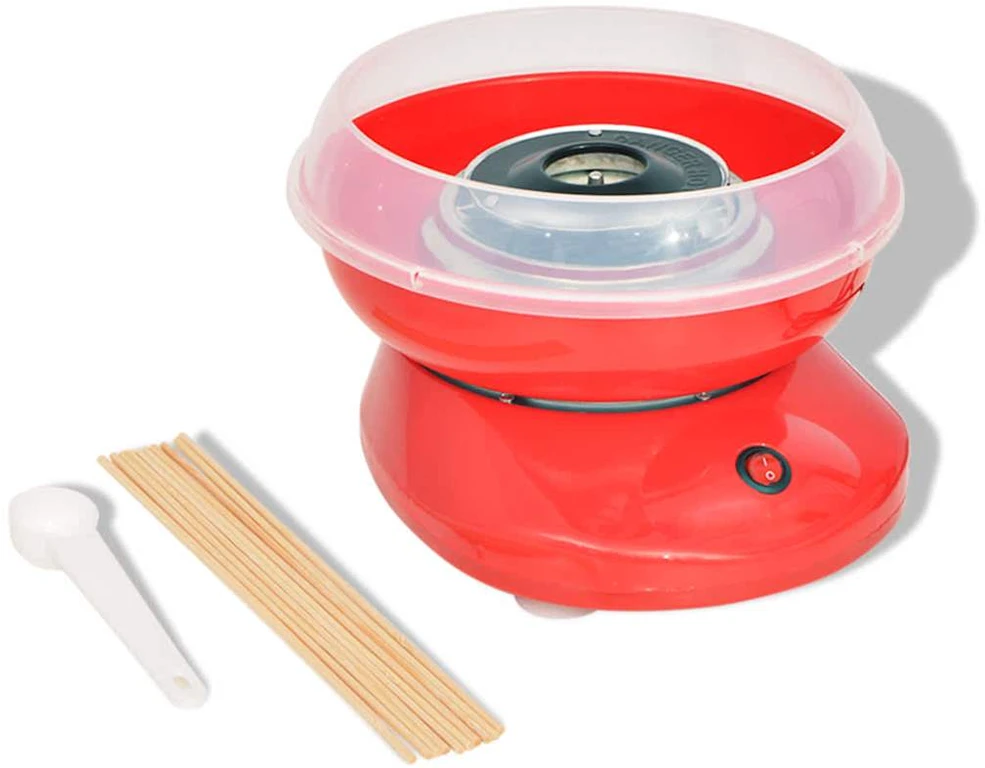 Cukraus vatos gaminimo aparatas, 480 W, raudonas