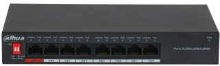 Šakotuvas „Dahua PoE“ komutatorius 8*1000Mbps 8 PoE prievadai, iš viso 96W, BT 90W