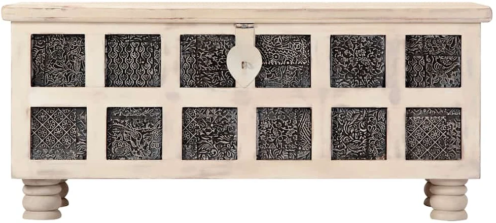 Daiktadėžė, baltos sp., 110x40x45cm, akacijos medienos masyvas