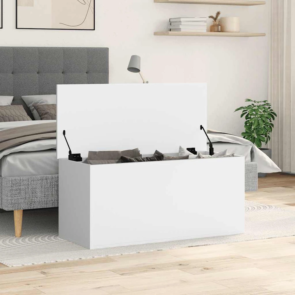 Daiktadėžė, baltos spalvos, 100x42x46cm, apdirbta mediena