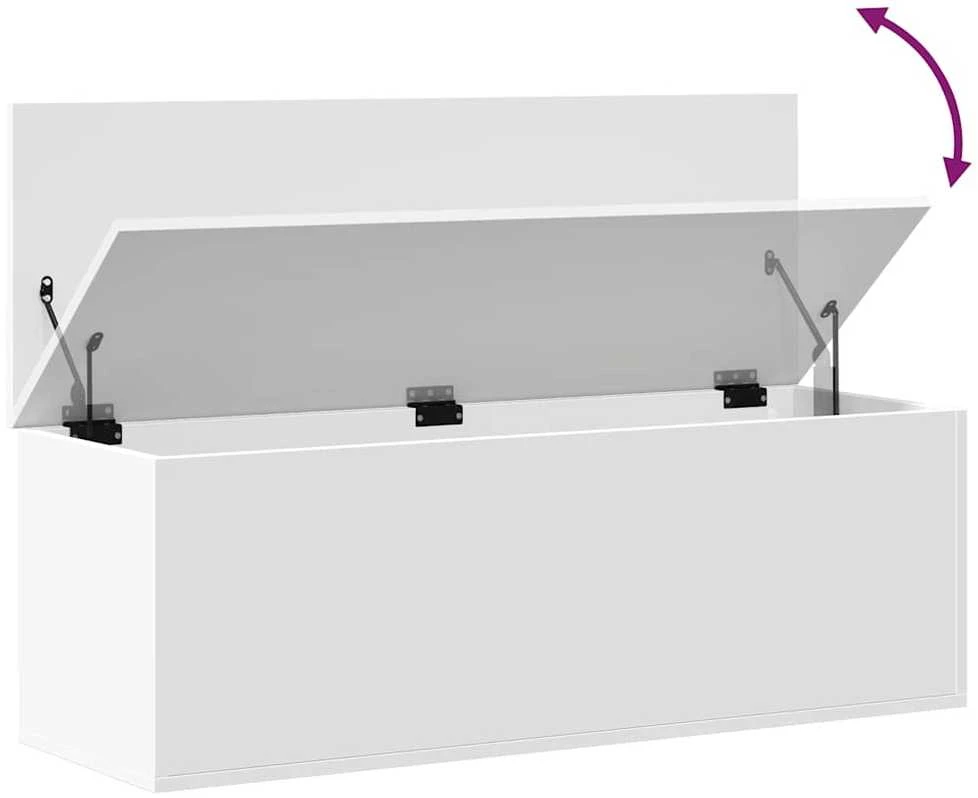 Daiktadėžė, baltos spalvos, 102x35x35cm, apdirbta mediena