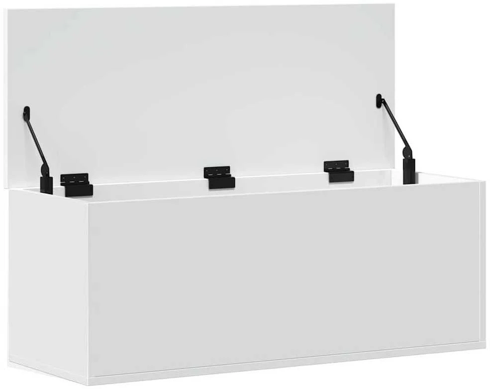 Daiktadėžė, baltos spalvos, 90x35x35cm, apdirbta mediena