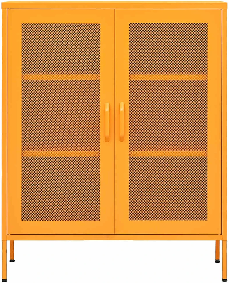 Sandėliavimo spintelė, geltona, 80x35x101,5cm, plienas
