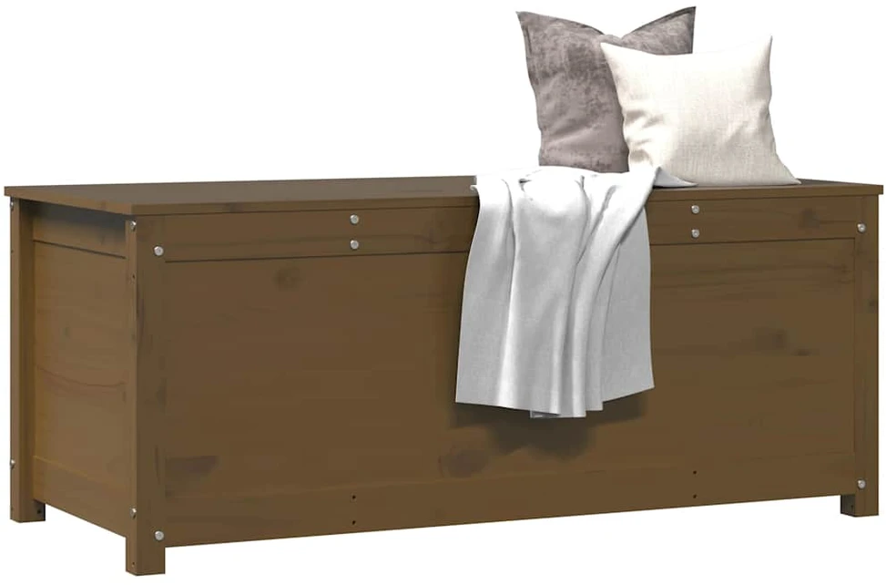 Daiktadėžė, medaus ruda, 110x50x45,5cm, pušies medienos masyvas