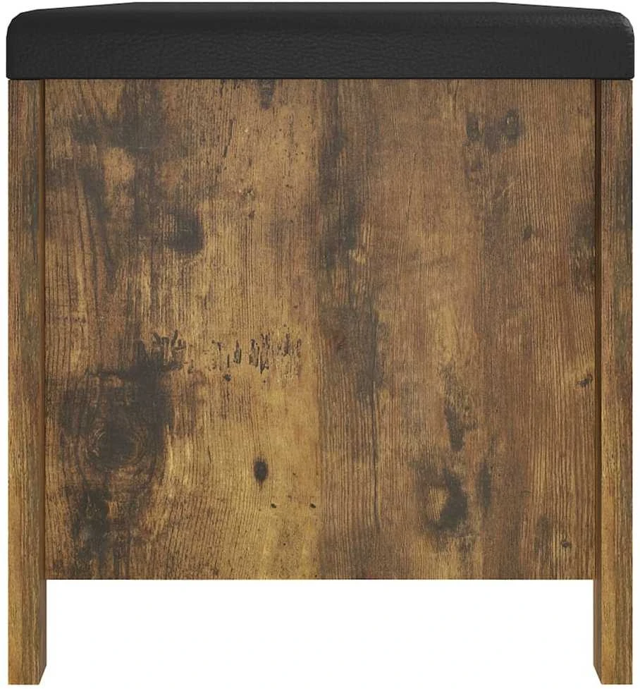 Daiktadėžė su pagalvėle, dūminio ąžuolo, 105x40x45cm, mediena