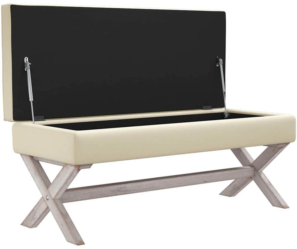 Daiktadėžė-taburetė, 110x45x49cm, linas