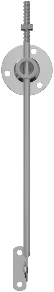 Dangčio atramos vyris 2 vnt. Sidabro 194 x 36 x 18 mm Geležis