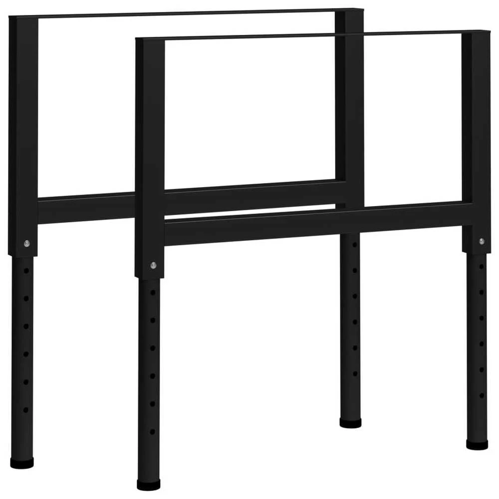 Darbastalio rėmai, 2vnt., juodi, 85x(69-95,5)cm, metalas