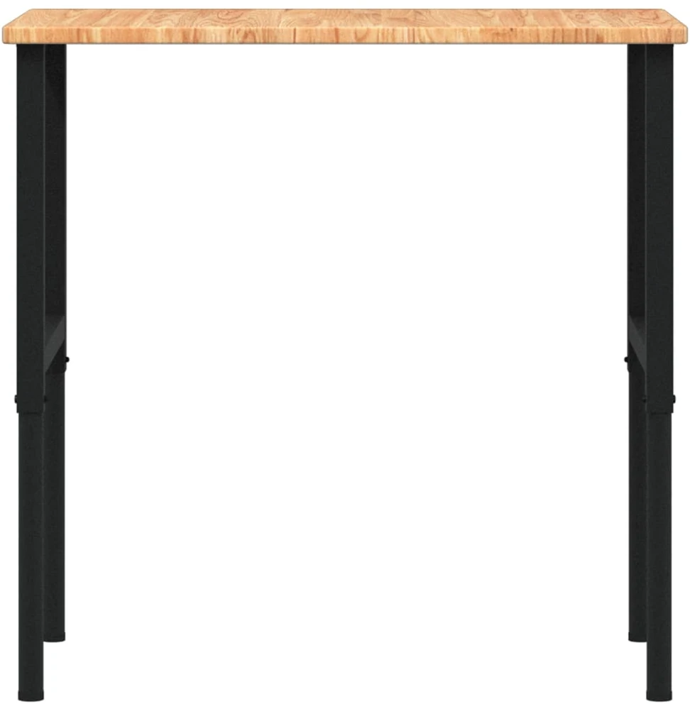 Darbastalis, 100x60x(71,5-98)cm, ąžuolo masyvas, stačiakampis
