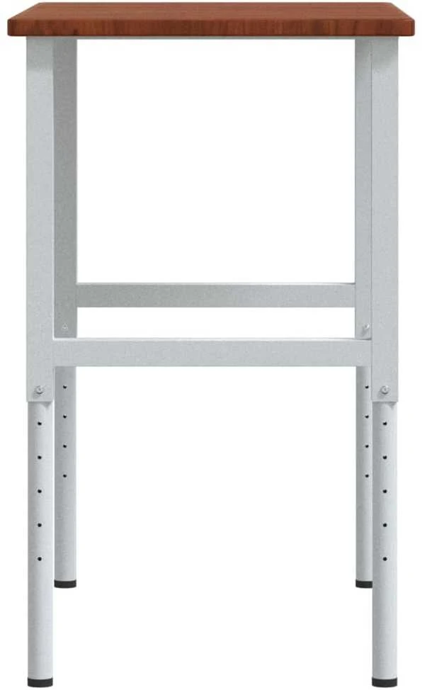 Darbastalis, 100x60x(71,5-98)cm, ąžuolo masyvas, stačiakampis