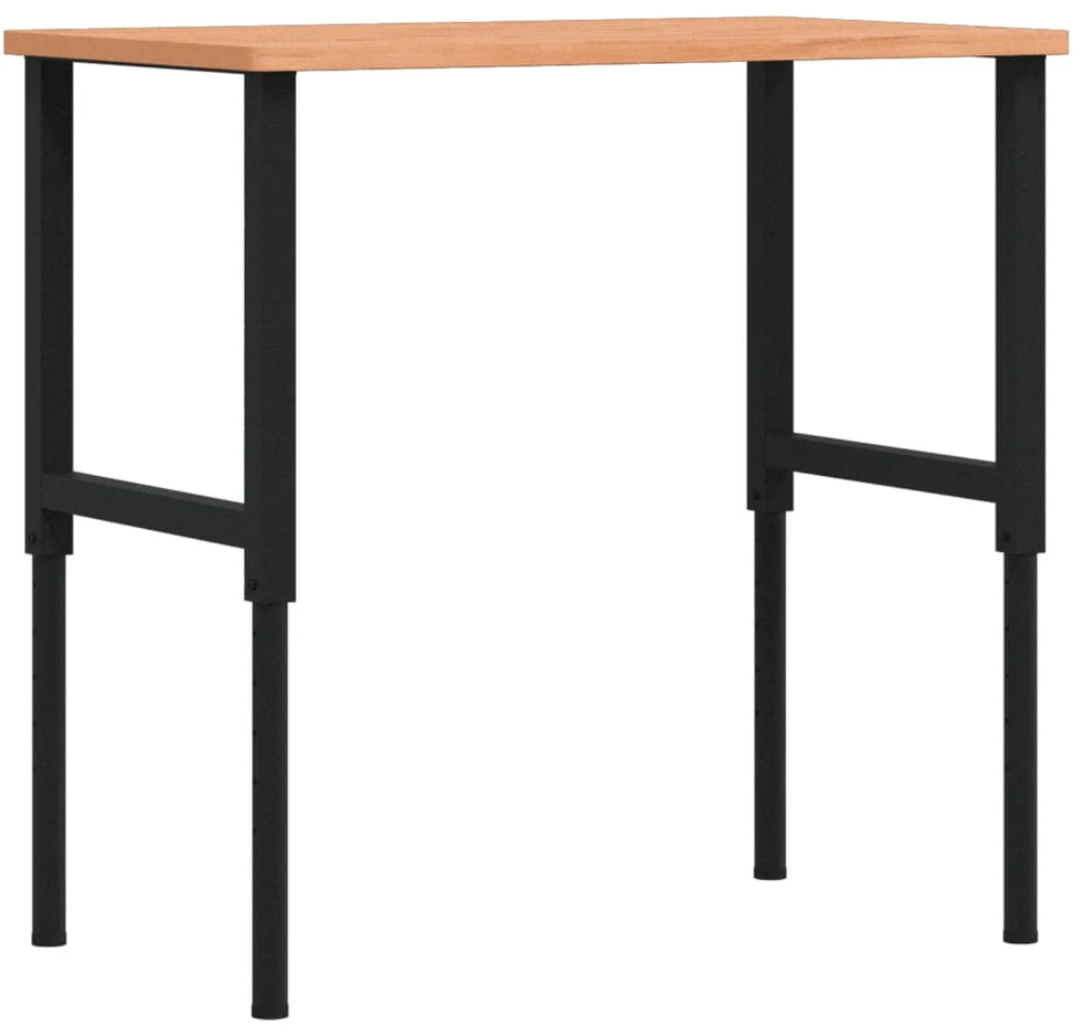 Darbastalis, 100x60x(71,5-98)cm, bukmedis, stačiakampis