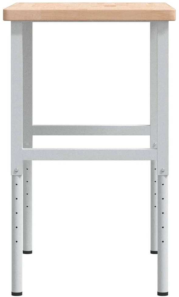Darbastalis, 100x60x(73-99,5)cm, ąžuolo masyvas, stačiakampis