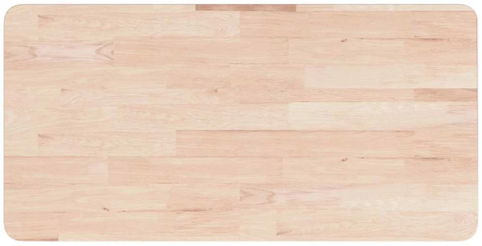 Darbastalis, 100x60x(73-99,5)cm, ąžuolo masyvas, stačiakampis