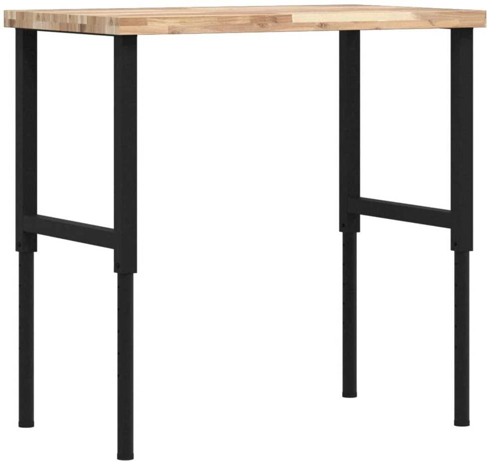 Darbastalis, 100x60x(73-99,5)cm, bukmedis, stačiakampis