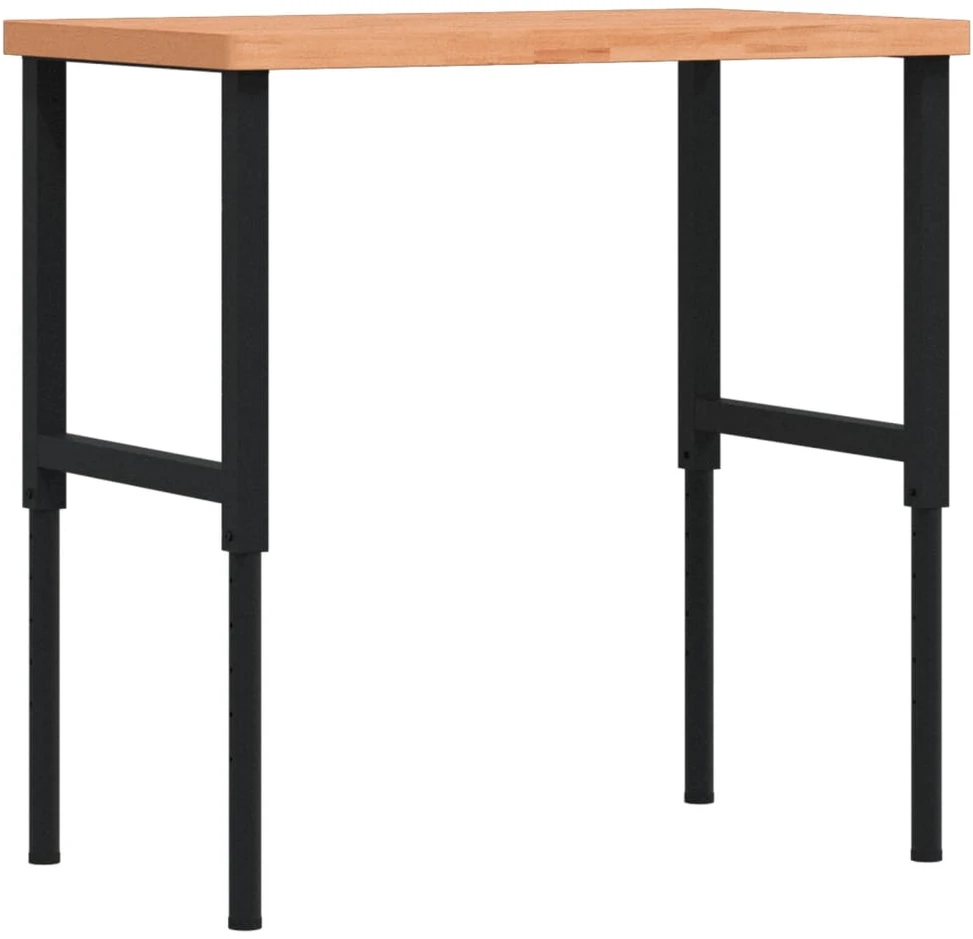 Darbastalis, 100x60x(73-99,5)cm, bukmedis, stačiakampis