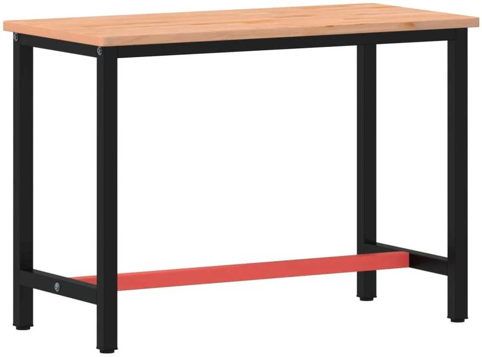Darbastalis, 115x55x81,5cm, bukmedžio masyvas ir metalas