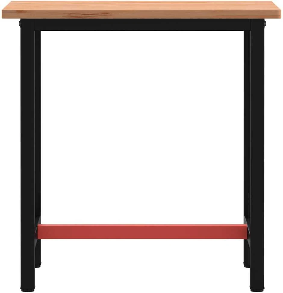 Darbastalis, 80x55x81,5cm, bukmedžio masyvas ir metalas