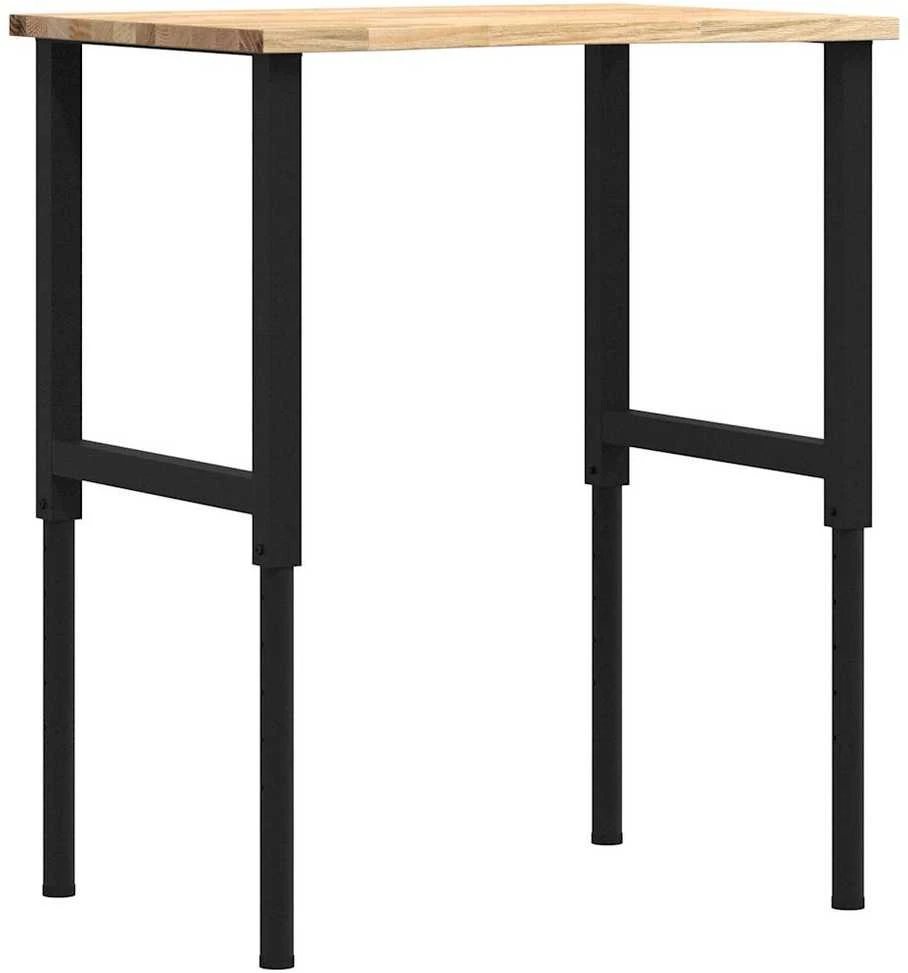 Darbastalis, 80x60x(71,5-98)cm, ąžuolo masyvas