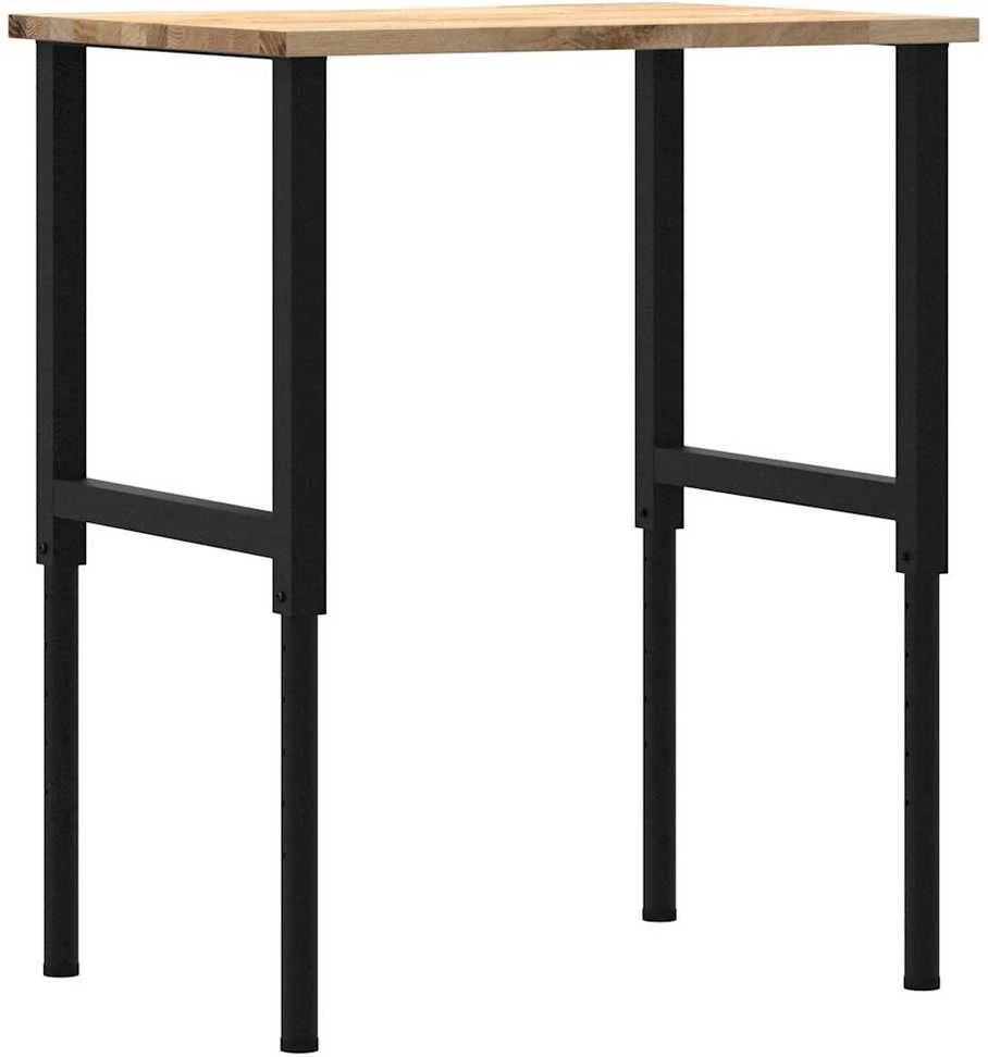 Darbastalis, 80x60x(71,5-98)cm, ąžuolo masyvas