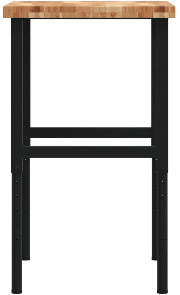 Darbastalis, 80x60x(73-99,5)cm, bukmedis, stačiakampis