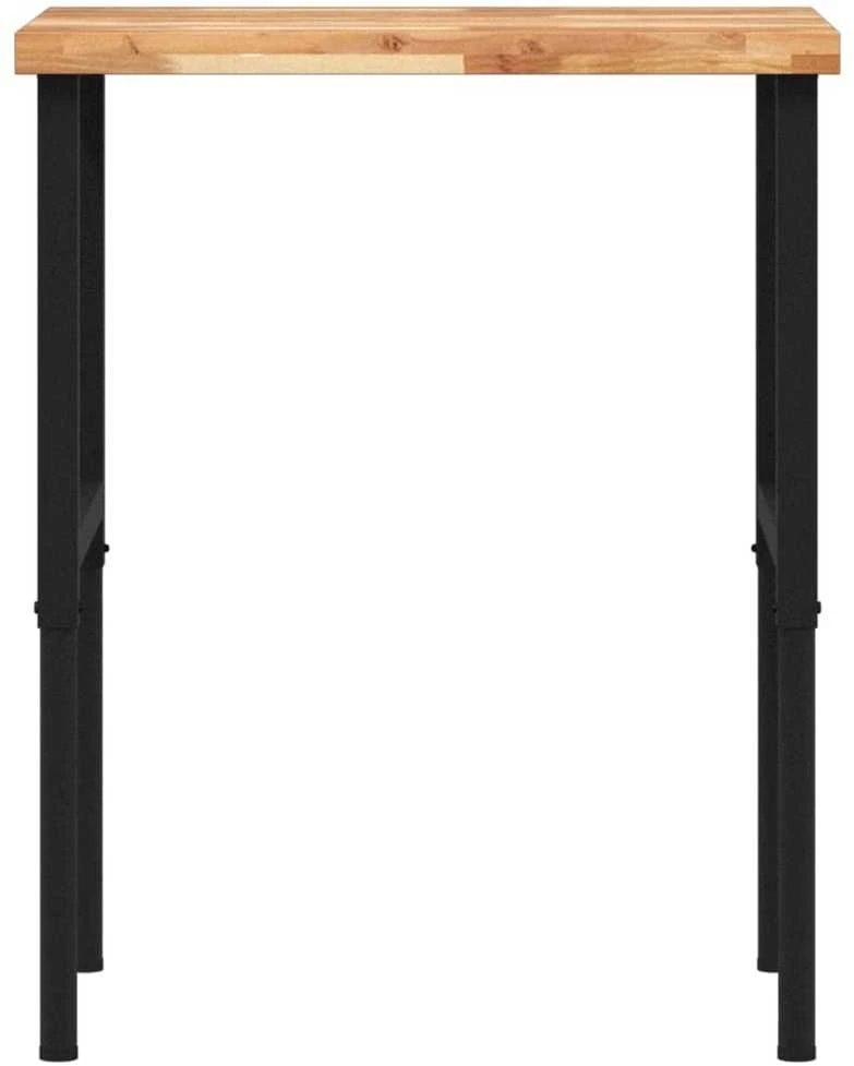 Darbastalis, 80x60x(73-99,5)cm, bukmedis, stačiakampis