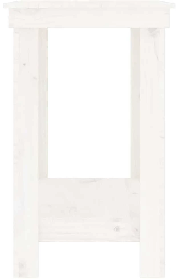 Darbastalis, baltas, 110x50x80cm, pušies medienos masyvas